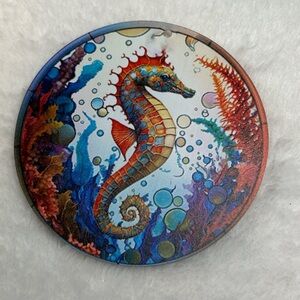 Vibrant Seahorse Ornament